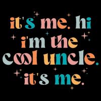 Its Me Hi Im The Cool Uncle Its Me Groovy Family Matching Magnet