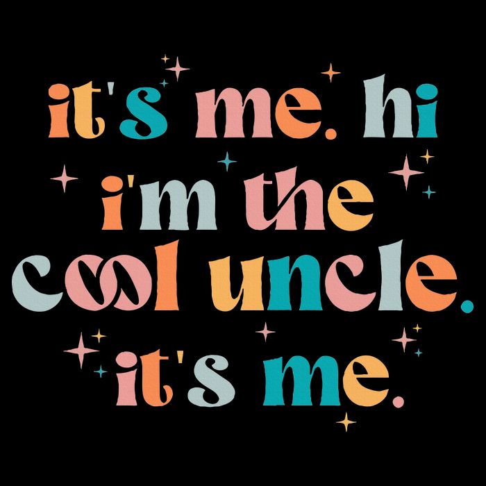 Its Me Hi Im The Cool Uncle Its Me Groovy Family Matching Magnet