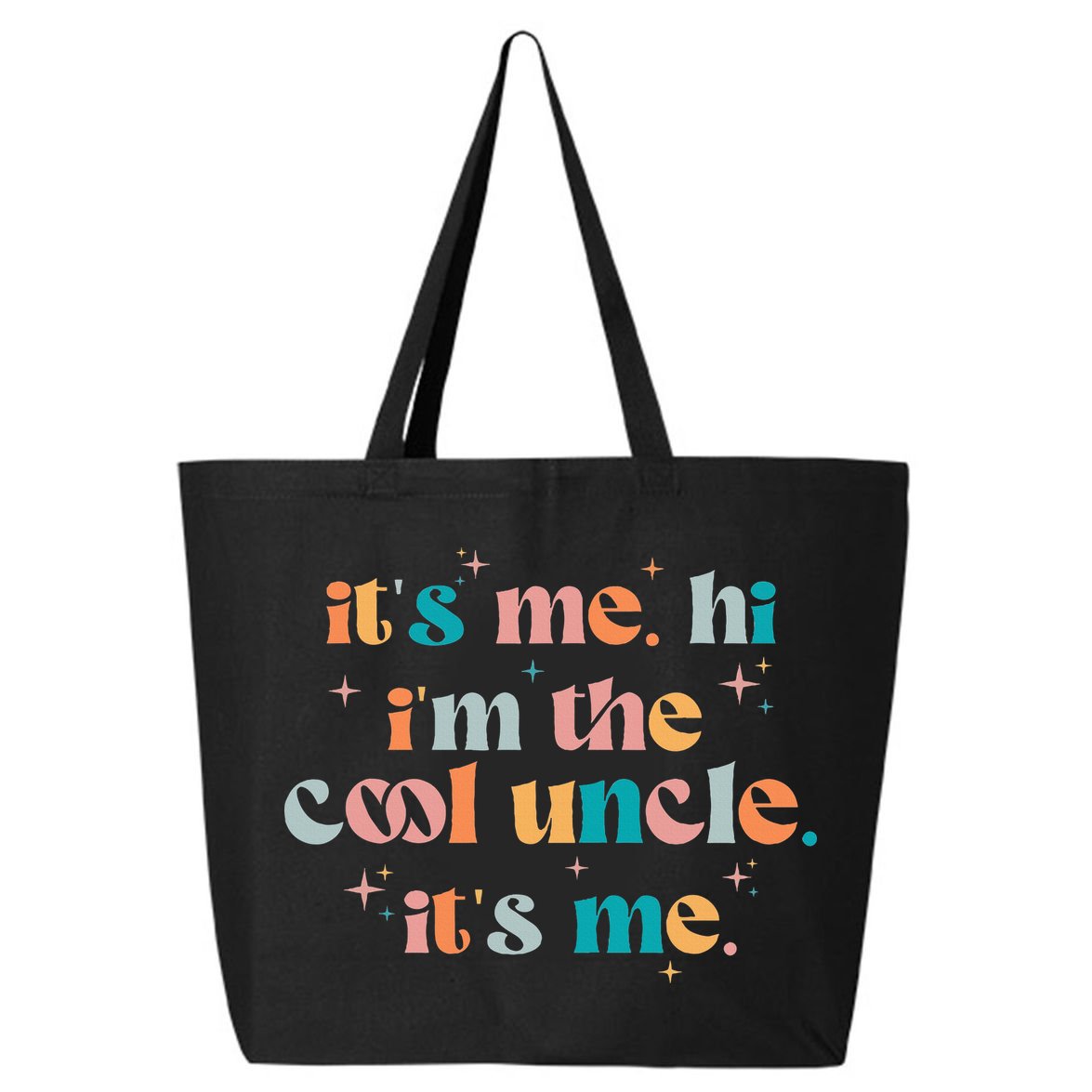 Its Me Hi Im The Cool Uncle Its Me Groovy Family Matching 25L Jumbo Tote