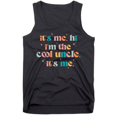 Its Me Hi Im The Cool Uncle Its Me Groovy Family Matching Tank Top