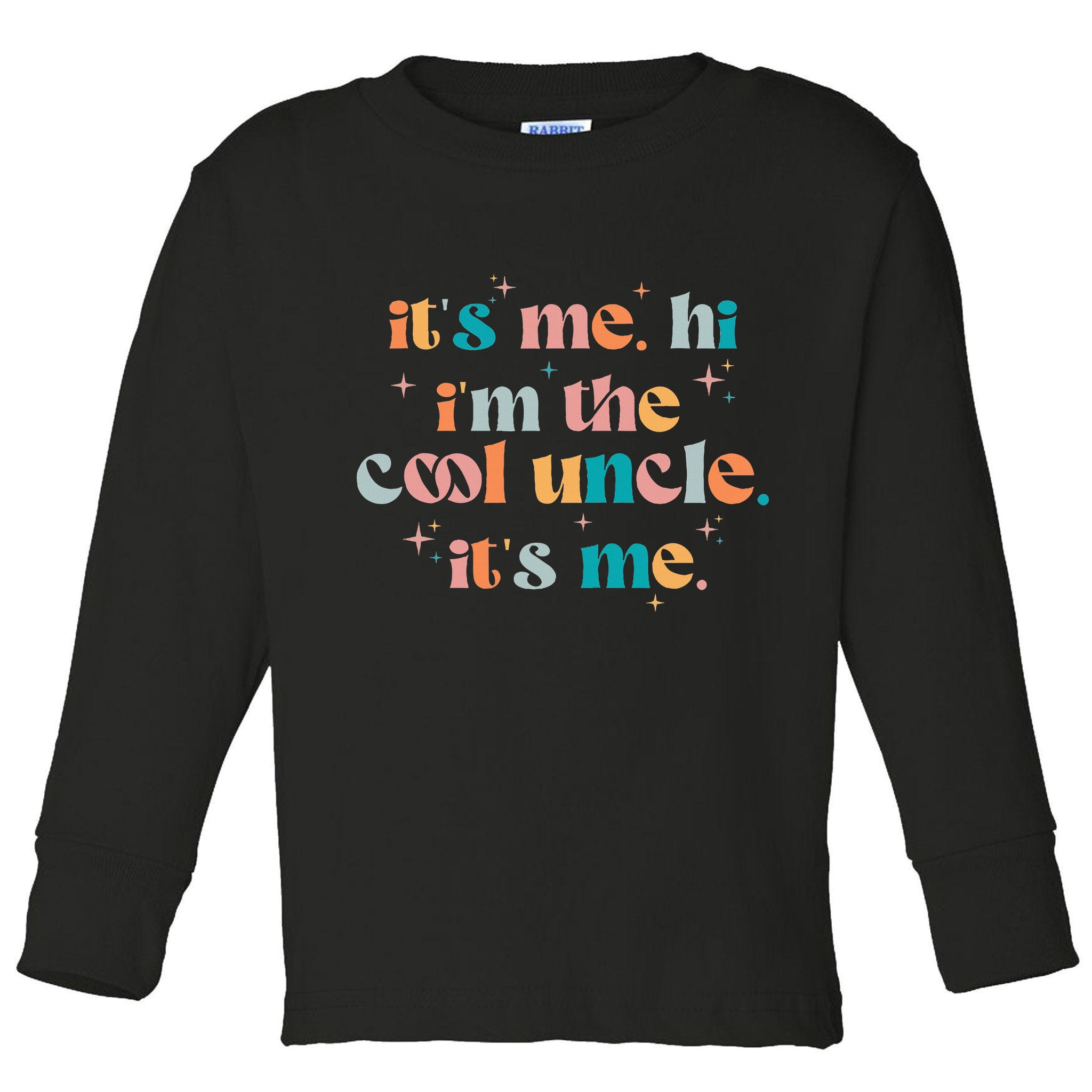 Its Me Hi Im The Cool Uncle Its Me Groovy Family Matching Toddler Long Sleeve Shirt