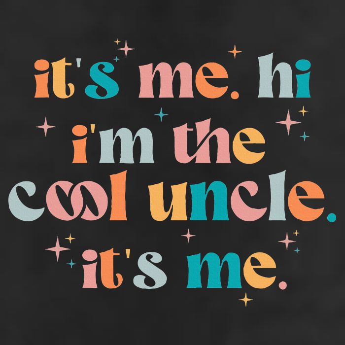 Its Me Hi Im The Cool Uncle Its Me Groovy Family Matching Microfiber Hand Towel