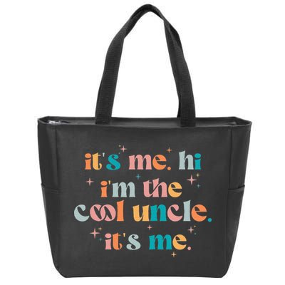 Its Me Hi Im The Cool Uncle Its Me Groovy Family Matching Zip Tote Bag