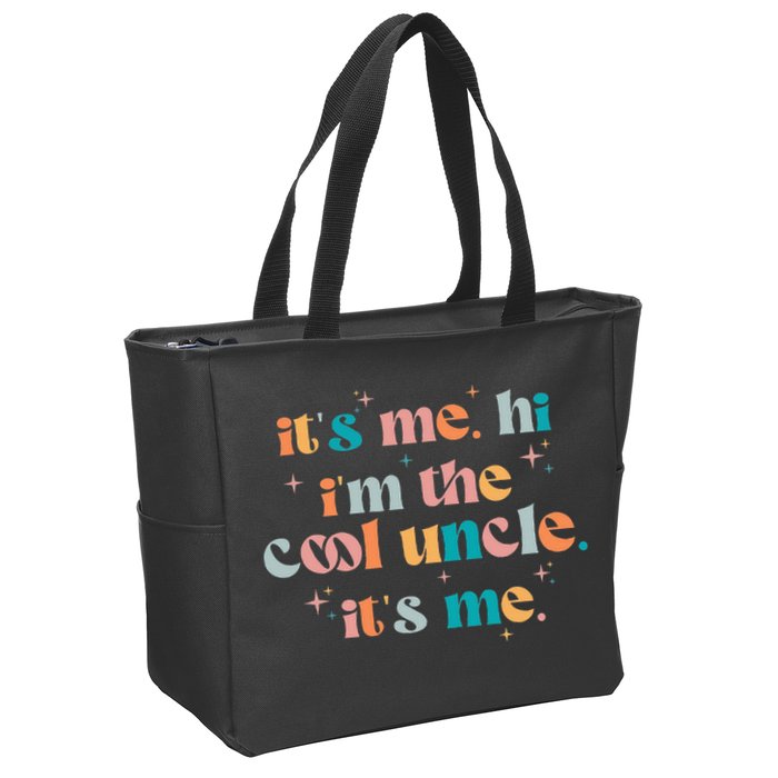 Its Me Hi Im The Cool Uncle Its Me Groovy Family Matching Zip Tote Bag