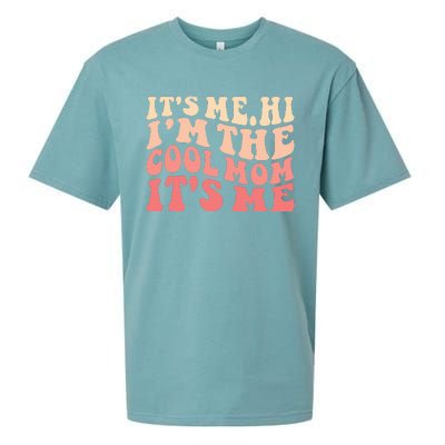 Its Me Hi Im The Cool Mom Its Me Mothers Day Flower Groovy Sueded Cloud Jersey T-Shirt