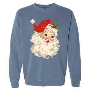 In My Holly Xmas Jolly Mama Era Christmas Mom Two Sides Gift Garment-Dyed Sweatshirt