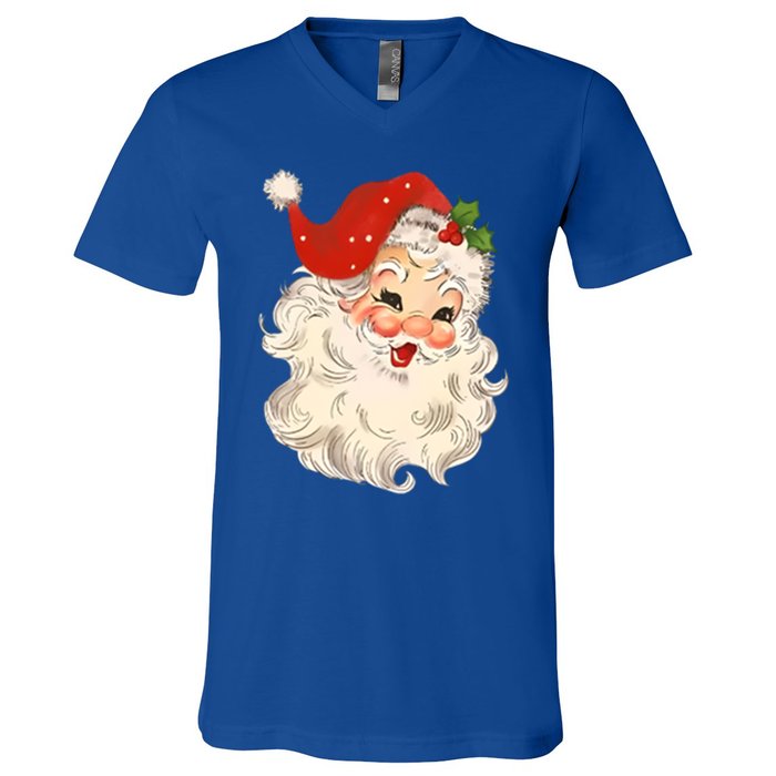 In My Holly Xmas Jolly Mama Era Christmas Mom Two Sides Gift V-Neck T-Shirt