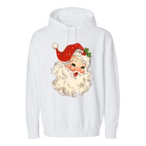 In My Holly Xmas Jolly Mama Era Christmas Mom Two Sides Gift Garment-Dyed Fleece Hoodie