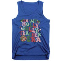 In My Holly Xmas Jolly Teacher Era Teacher Vibes Christmas Gift Tank Top