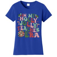 In My Holly Xmas Jolly Teacher Era Teacher Vibes Christmas Gift Women's T-Shirt