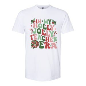 In My Holly Xmas Jolly Teacher Era Teacher Vibes Christmas Gift Softstyle CVC T-Shirt