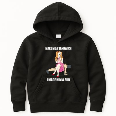 I Made Him A Sub Submissive Male Slave Dominatrix Kids Hoodie