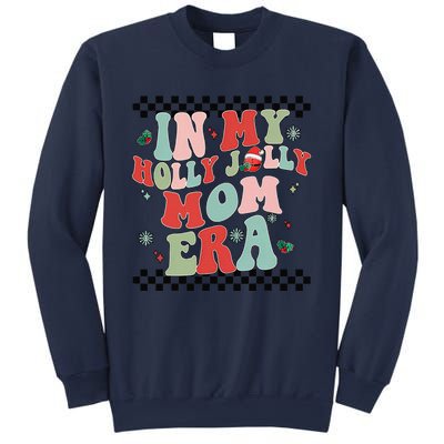 In My Holly Xmas Jolly Mom Era Retro Family Christmas Party Sweatshirt