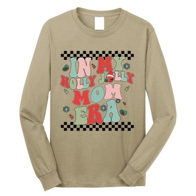 In My Holly Xmas Jolly Mom Era Retro Family Christmas Party Long Sleeve Shirt