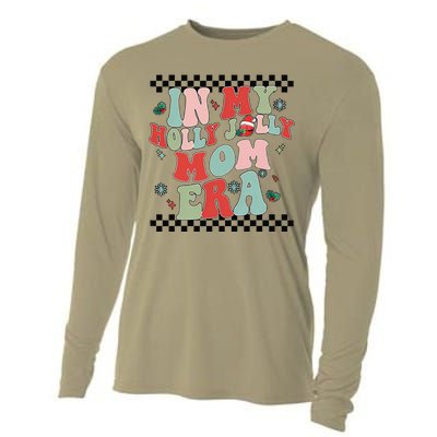 In My Holly Xmas Jolly Mom Era Retro Family Christmas Party Cooling Performance Long Sleeve Crew