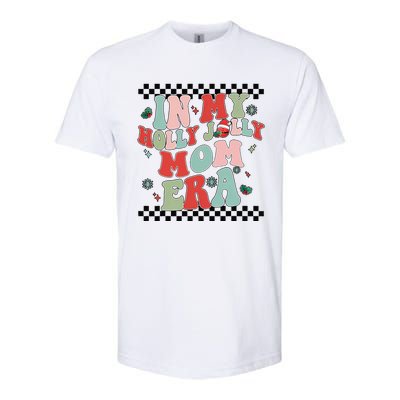 In My Holly Xmas Jolly Mom Era Retro Family Christmas Party Softstyle CVC T-Shirt