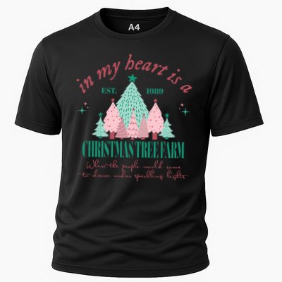 In My Heart Is A Christmas Xmas Tree Farm Vintage Clothing Performance Shirt