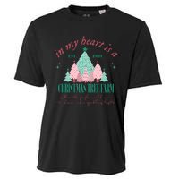 In My Heart Is A Christmas Xmas Tree Farm Vintage Clothing Cooling Performance Crew T-Shirt