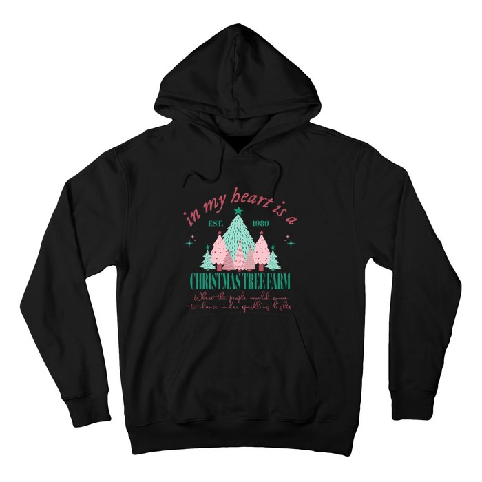 In My Heart Is A Christmas Xmas Tree Farm Vintage Clothing Hoodie