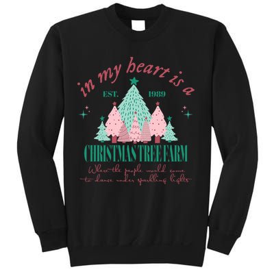 In My Heart Is A Christmas Xmas Tree Farm Vintage Clothing Sweatshirt
