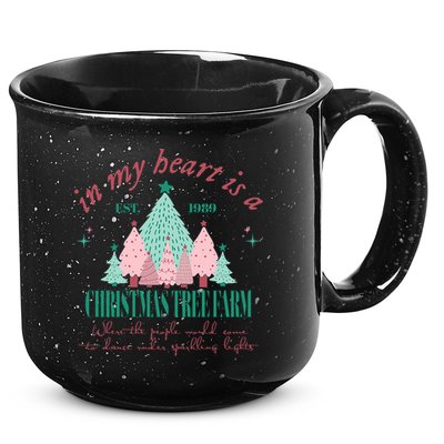 In My Heart Is A Christmas Xmas Tree Farm Vintage Clothing 15oz Campfire Ceramic Mug