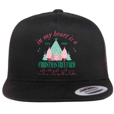In My Heart Is A Christmas Xmas Tree Farm Vintage Clothing Flatbill Hat