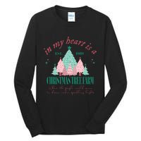 In My Heart Is A Christmas Xmas Tree Farm Vintage Clothing Tall Long Sleeve T-Shirt