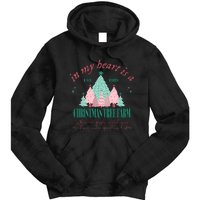 In My Heart Is A Christmas Xmas Tree Farm Vintage Clothing Tie Dye Hoodie