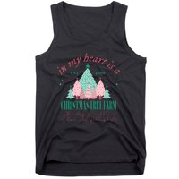 In My Heart Is A Christmas Xmas Tree Farm Vintage Clothing Tank Top