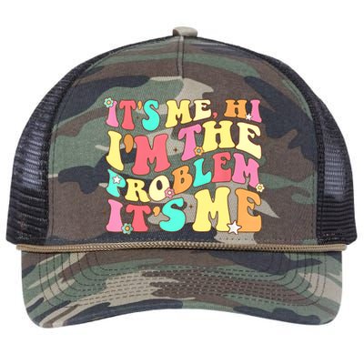 Its Me Hi Im The Problem Its Me Vintage Trendy Retro Rope Trucker Hat Cap