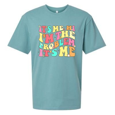 Its Me Hi Im The Problem Its Me Vintage Trendy Sueded Cloud Jersey T-Shirt