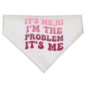 Its Me Hi Im The Problem Its Me Funny Groovy Trendy USA-Made Doggie Bandana