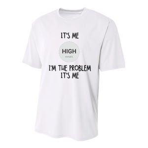 Its Me High Mmol L Im The Problem Its Me Diabetes Awarenes Youth Performance Sprint T-Shirt