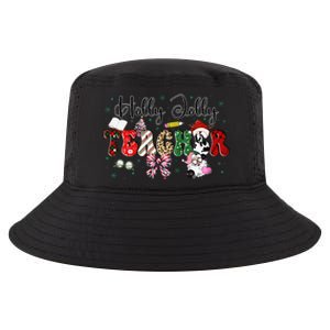 In My Holly Xmas Jolly Teacher Era Teacher Vibes Christmas Cool Comfort Performance Bucket Hat