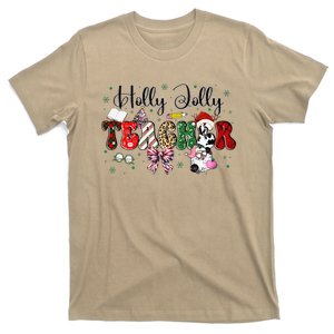 In My Holly Xmas Jolly Teacher Era Teacher Vibes Christmas T-Shirt