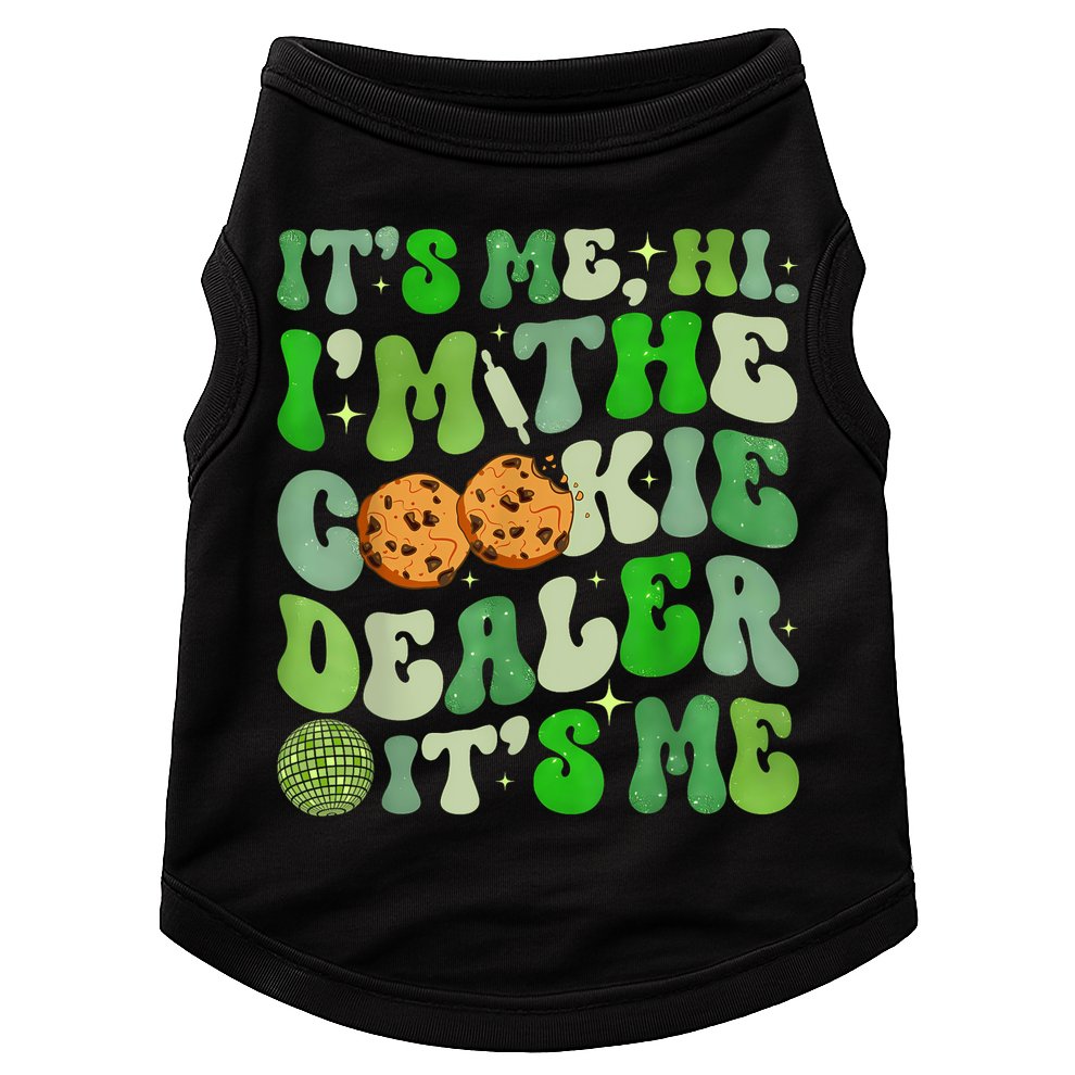 Its Me Hi Im The Cookie Dealer Girl Scout Troop Scouting Doggie Tank