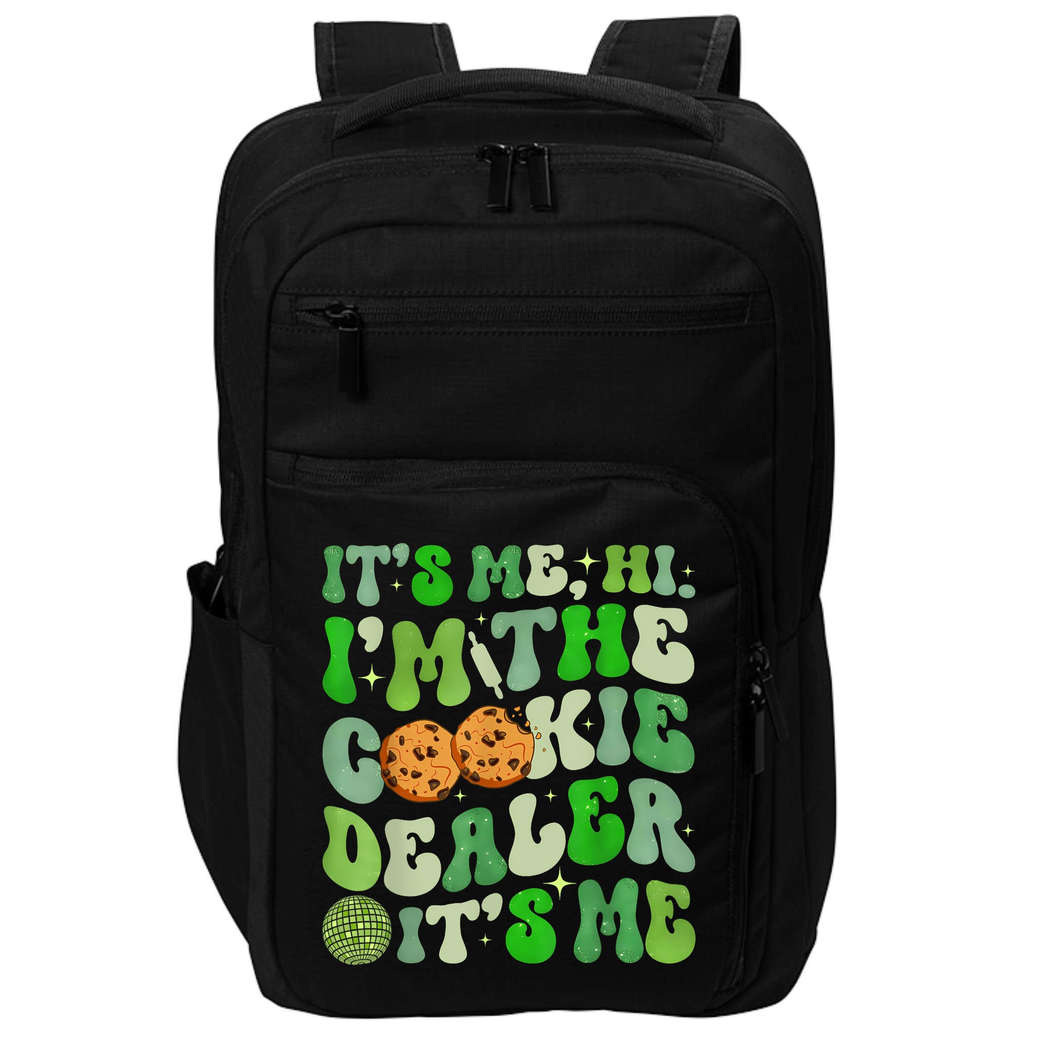 Its Me Hi Im The Cookie Dealer Girl Scout Troop Scouting Impact Tech Backpack