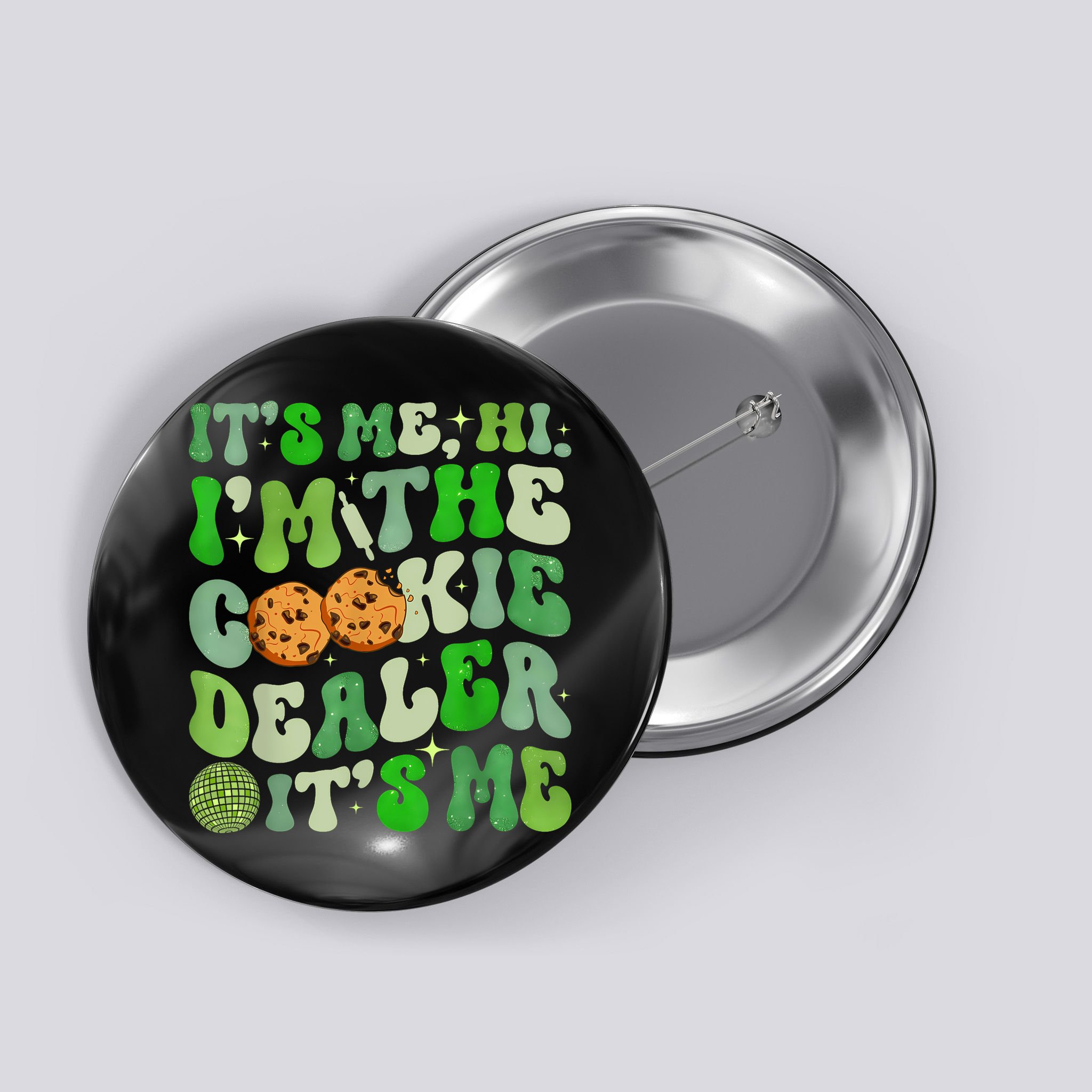 Its Me Hi Im The Cookie Dealer Girl Scout Troop Scouting Button