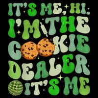 Its Me Hi Im The Cookie Dealer Girl Scout Troop Scouting Drawstring Bag