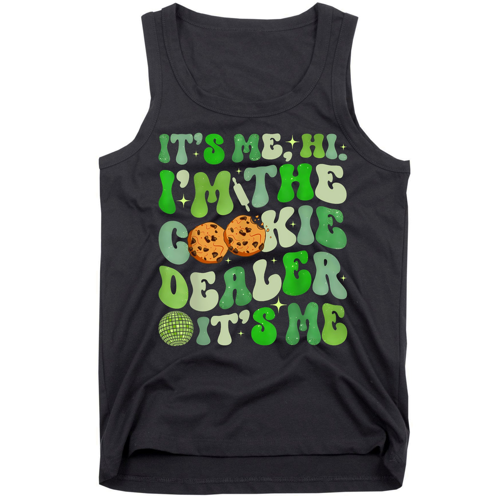 Its Me Hi Im The Cookie Dealer Girl Scout Troop Scouting Tank Top
