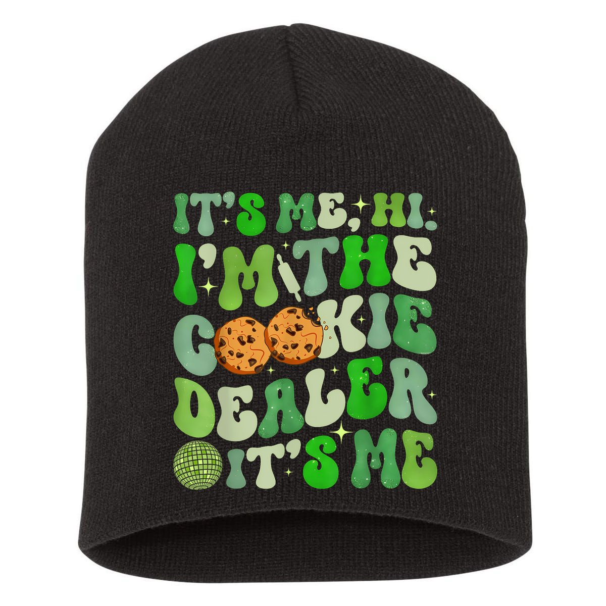 Its Me Hi Im The Cookie Dealer Girl Scout Troop Scouting Short Acrylic Beanie