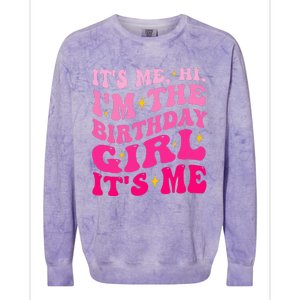 Its Me Hi IM The Birthday Girl Its Me Birthday Party Colorblast Crewneck Sweatshirt