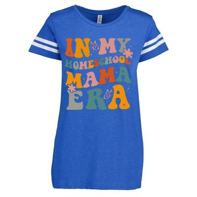 In My Homeschool Mama Era Funny Mom Teacher Gift Enza Ladies Jersey Football T-Shirt