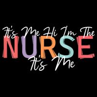 Its Me Hi I'm The Nurse RN ER NICU Nursing Cooling Performance Crew T-Shirt