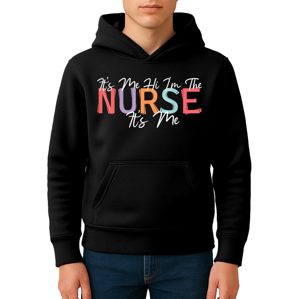 Its Me Hi I'm The Nurse RN ER NICU Nursing Kids Hoodie