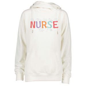 Its Me Hi I'm The Nurse RN ER NICU Nursing Womens Funnel Neck Pullover Hood