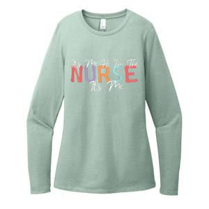 Its Me Hi I'm The Nurse RN ER NICU Nursing Womens CVC Long Sleeve Shirt