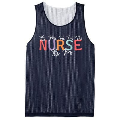 Its Me Hi I'm The Nurse RN ER NICU Nursing Mesh Reversible Basketball Jersey Tank