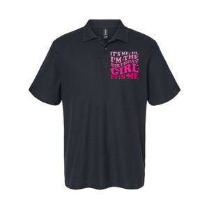 It's Me Hi I'm The Birthday Girl Lovely Birthday Party Softstyle Adult Sport Polo