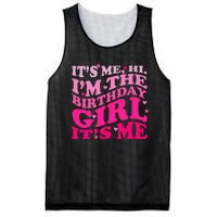 It's Me Hi I'm The Birthday Girl Lovely Birthday Party Mesh Reversible Basketball Jersey Tank